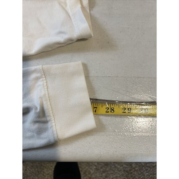 Tommy Jeans Long Sleeve Crest Logo T-Shirt White Mens Large - Picture 7 of 12